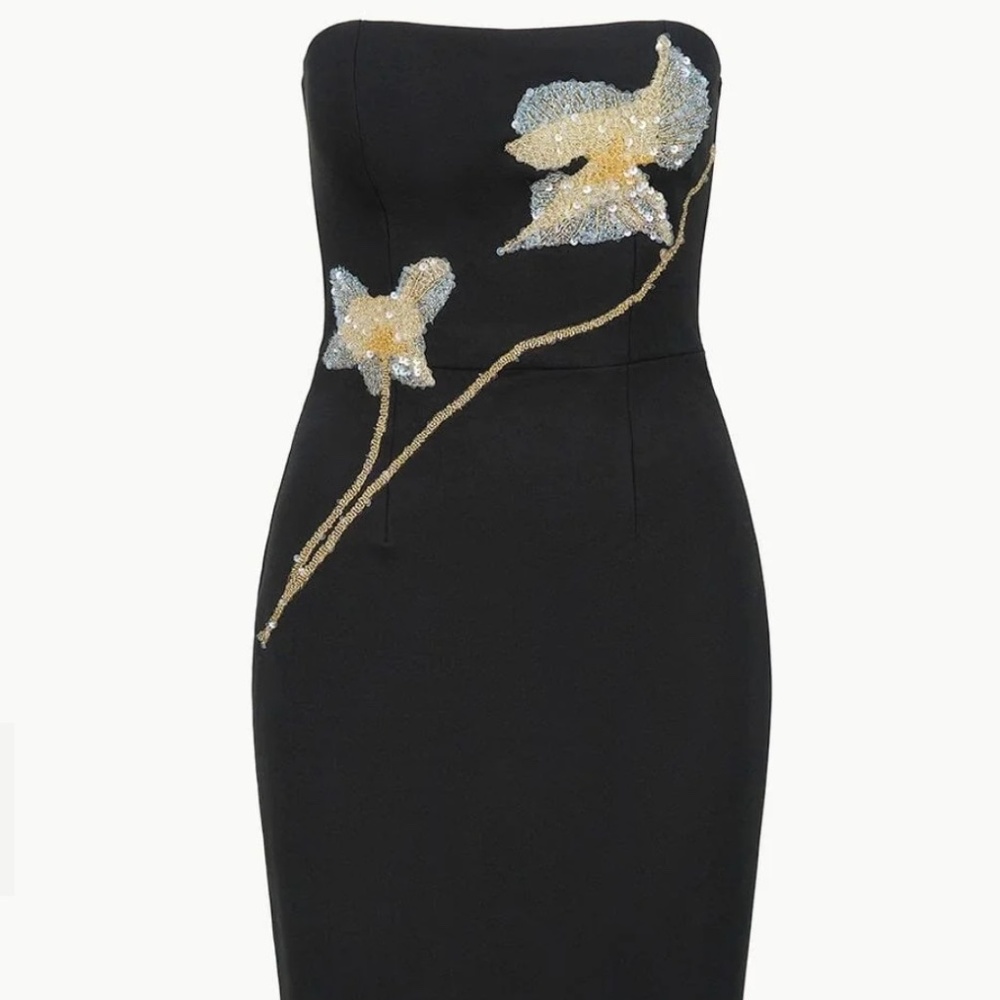 STAUD BROOKE DRESS - BOTANICAL SHADOWS - Size Small